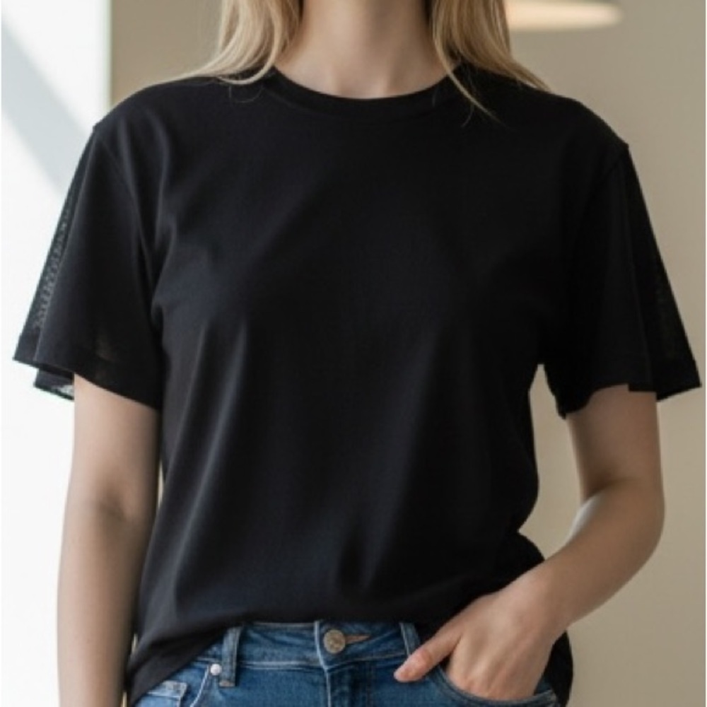 Michael Kors Classic Black Short Sleeve Top - Picture 2 of 6
